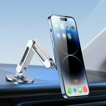 AeroFold MagSafe Car Mount | 片手で角度を整えられる、上質なマグネット車載ホルダー。