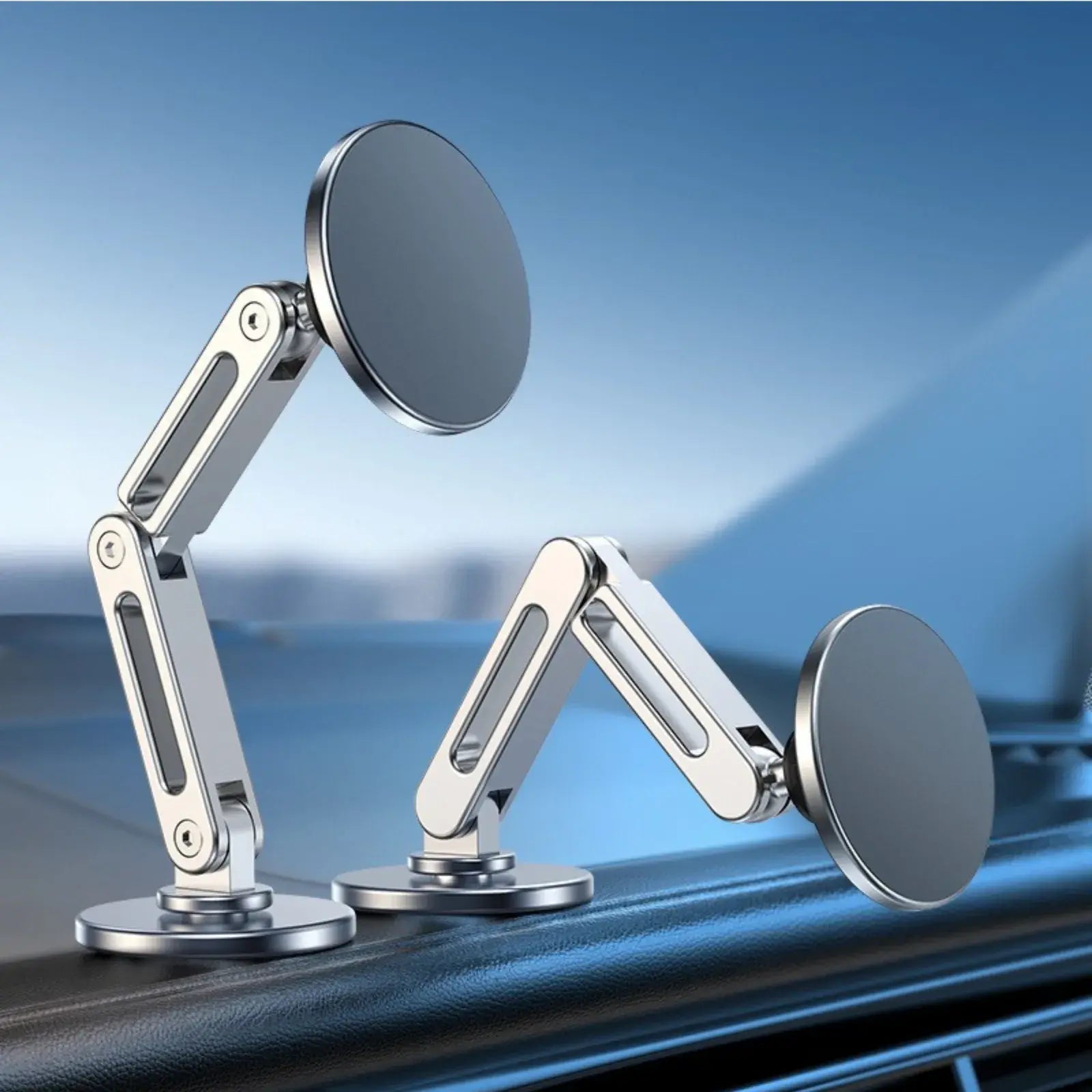 AeroFold MagSafe Car Mount | 片手で角度を整えられる、上質なマグネット車載ホルダー。