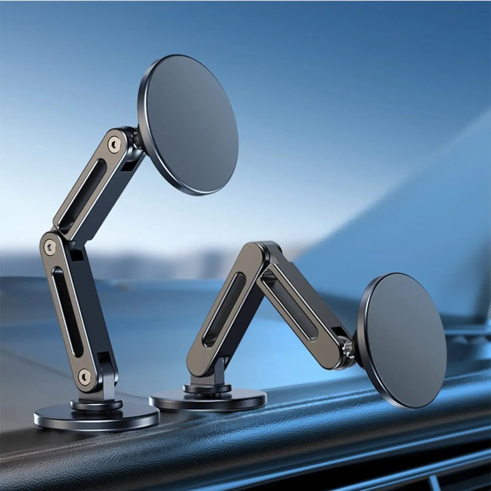 AeroFold MagSafe Car Mount | 片手で角度を整えられる、上質なマグネット車載ホルダー。