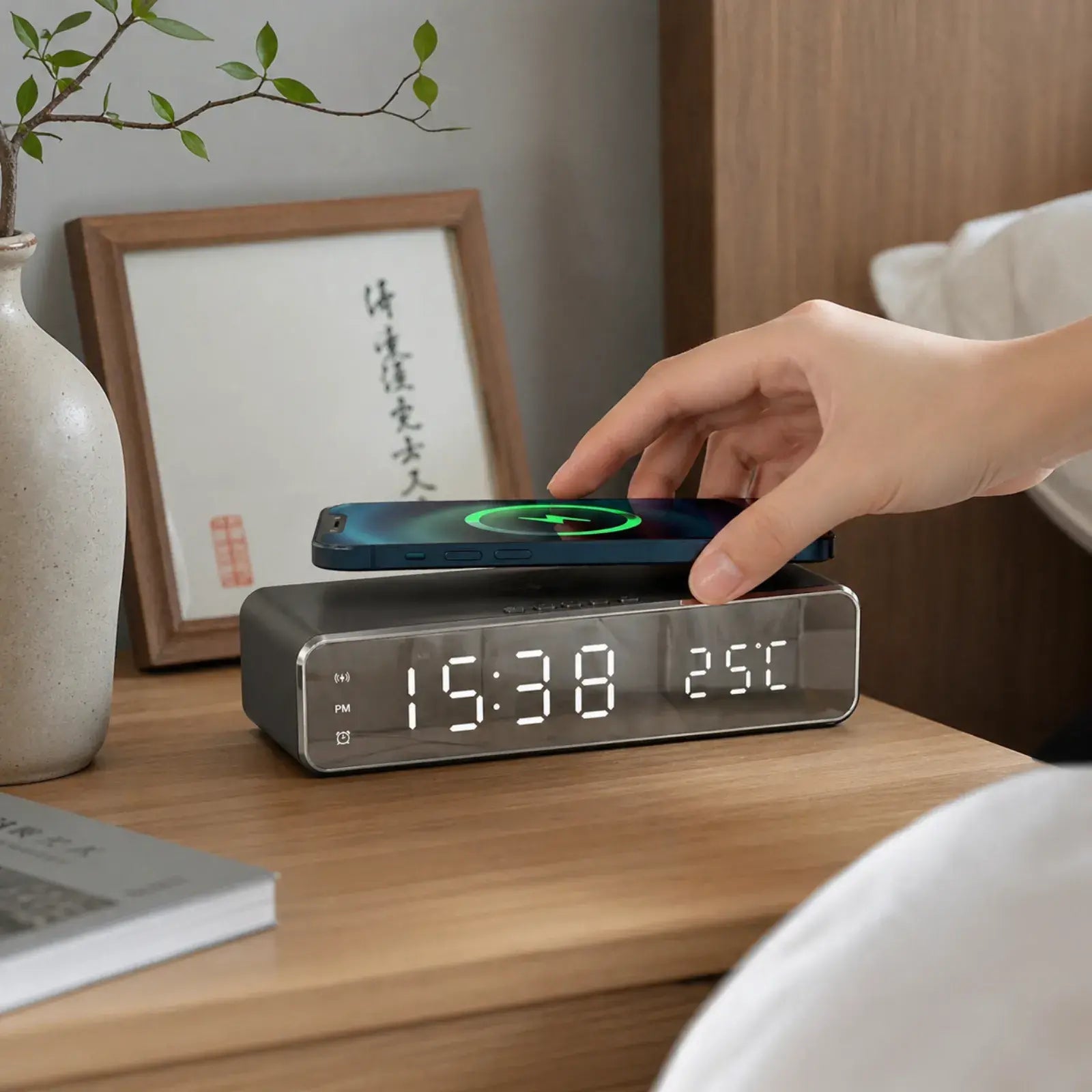 LumiDock | 置くだけで整う、静かなワイヤレス充電クロック