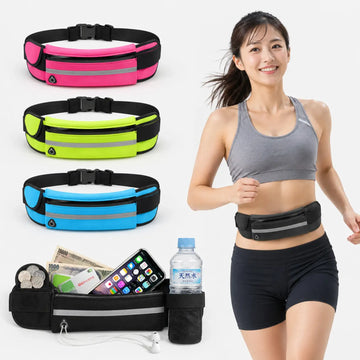 RunEase Bottle Belt | ボトルもスマホもすっきり収まる、揺れにくいランニングポーチ