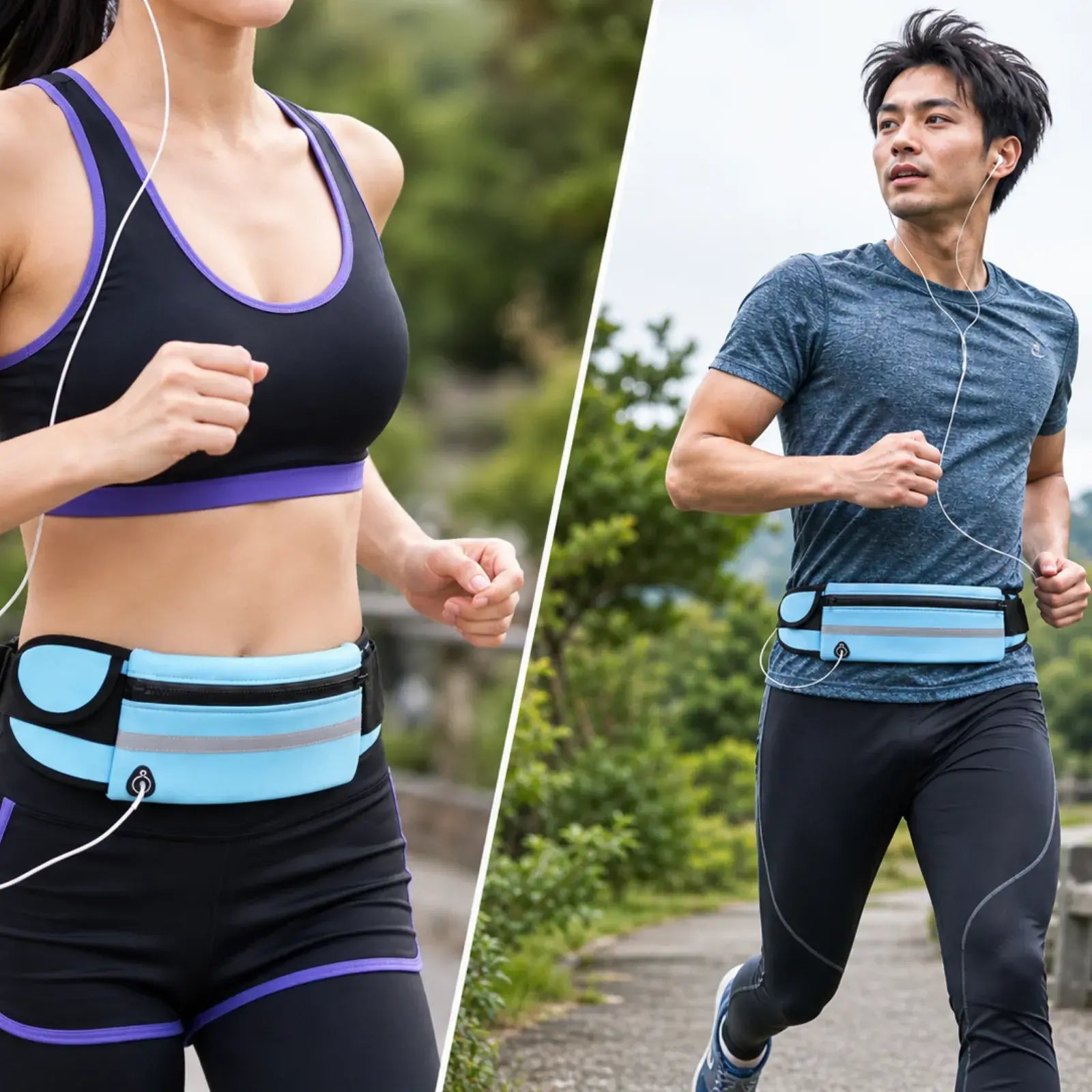 RunEase Bottle Belt | ボトルもスマホもすっきり収まる、揺れにくいランニングポーチ