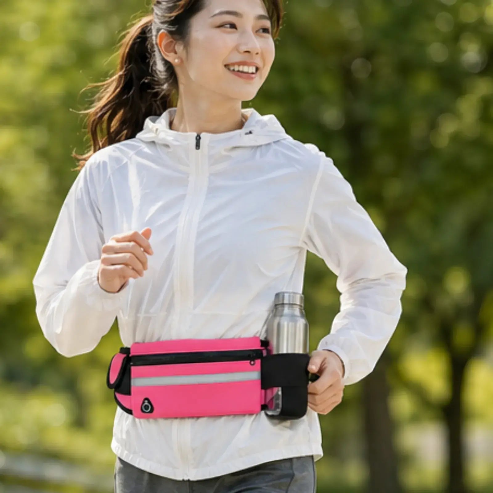 RunEase Bottle Belt | ボトルもスマホもすっきり収まる、揺れにくいランニングポーチ