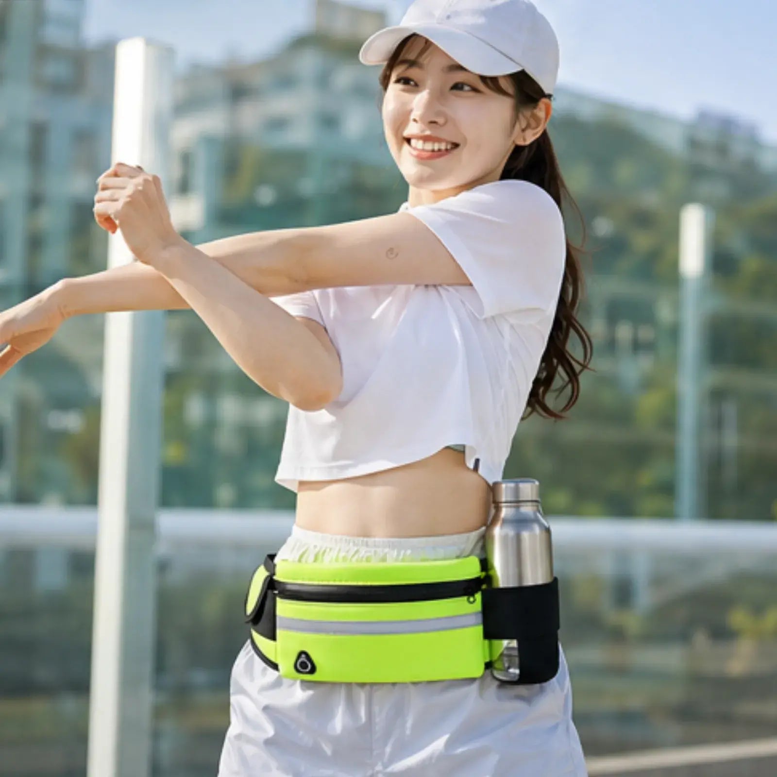RunEase Bottle Belt | ボトルもスマホもすっきり収まる、揺れにくいランニングポーチ